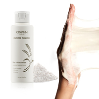 Poudre Nettoyante Enzymatique au Riz Naturel Marque Blanche Céramide Nettoyage Doux Exfoliant Éclaircissant Soin Visage Logo Personnalisé