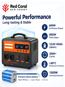 Centrale Électrique Portable OEM 600W/800W, Générateur Solaire 580Wh à Onde Sinusoïdale Pure pour Camping, VR, Voyage en Extérieur, et Alimentation de Secours Domestique 220V - Product Image 4