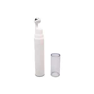 5ml 10ml 15ml bottiglia di lozione per pompa Airless in plastica per crema per gli occhi per l'imballaggio cosmetico per la cura della pelle oro argento bronzo