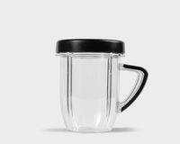 Couvercle refermable Stay-Fresh pour gobelet avec poignée 24 oz, couvercle pour gobelet à emporter 32 oz, gobelet Colossal pour accessoires de mixeur Nutribullet