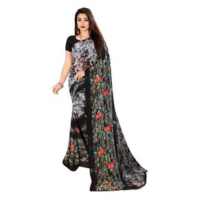La mayoría de las tendencias Festival Wear Seda Impreso Saree con blusa Pieza Indian Ladies Women Wear Precio bajo Surat al por mayor. Prenda - Product Image 1
