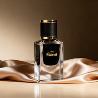 Botol Parfum Kaca Bening 30ml 50ml dengan Tutup Bertekstur Kulit, Ideal untuk Penyimpanan dan Hadiah Parfum Mewah
