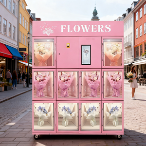 Máquina Expendedora de Ramos de Flores Personalizada Proveedor de Casilleros Regalos Inteligentes Máquina Expendedora de Flores con Refrigerador OEM ODM - Product Image 3