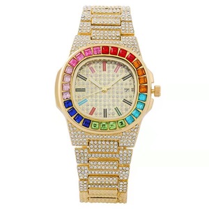 Montres pour hommes et femmes, montres de luxe Frozen, montres serties de diamants, montres en or et en argent, bijoux Hip Hop, cadeau - Product Image 3