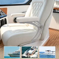 Support de siège de bateau pliant en aluminium, charnière de base de chaise marine pour yacht, vente en gros d'usine