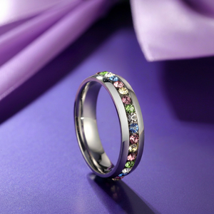 Star Cocktail <b>Ring</b> Stainless Steel Unisex Modern Fashion Jewelry Waterproof Hypoallergenic - Product Image 1