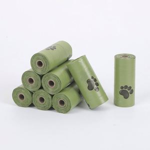 (15 bolsas/rollo) Bolsas Biodegradables para Excremento de Perro, Bolsas de Poliéster para Desechos de Mascotas, para Perros y Gatos - Product Image 2