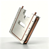 Placa de Enfriamiento Líquido de Aluminio Ultrafina con Tubos de Cobre de Microcanal para Módulos de Potencia Compactos