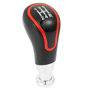 Poignée de levier de vitesse en cuir avec bord rouge, 5 vitesses, boîte manuelle, pour Lada Motors Europe - Product Image 2