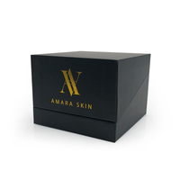 Boîtes d'emballage de luxe pour bougies en verre noir, ensemble cadeau de 2 pièces, avec couvercle et base personnalisés, vente en gros