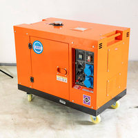 Générateur diesel silencieux 4KW/6KW/10KW 50/60Hz fabriqué à Shandong, démarrage automatique/à distance, groupe électrogène personnalisable 220V ATS 100% cuivre