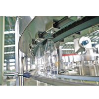 Souffler l'air vent alimentation vide boisson bouteille convoyeur tunnel air soufflage bouteille alimentation convoyeur tunnel transport convoyeur