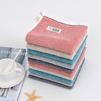 Wholesale Bamboo Fiber Washcloth Face Towel Ultra Soft Facial Cleansing Cloth Beauty Towel Quick Dry Wash Cloth