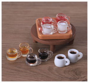 3D resina mini <span class=keywords><strong>vino</strong></span> latas de alcohol botella de cerveza café leche taza encanto miniatura bebidas juguete fabricante de alimentos para casa de muñecas juego de niños - Product Image 6