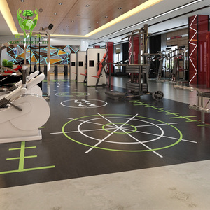 Durable antistatique SBR matériel Gym carreaux de <span class=keywords><strong>sol</strong></span> en <span class=keywords><strong>caoutchouc</strong></span> taille personnalisable <span class=keywords><strong>tapis</strong></span> d'exercice avec EPDM Granules étanche - Product Image 4