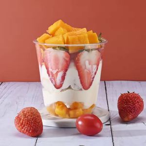 Vaso Desechable de PET para Smoothies y Conos de Nieve, 10oz/12oz/14oz/16oz, Transparente, de Plástico, en Forma de U, para Bebidas con Burbujas, de Pared Simple - Product Image 2