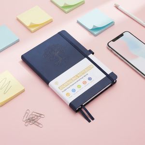Carnet de notes de poche A5 personnalisé en cuir PU, agenda, carnet de notes, planificateur à couverture rigide avec élastique, journal intime - Product Image 4