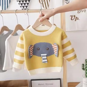 Automne et hiver <span class=keywords><strong>pull</strong></span> en tricot pour enfants motif de <span class=keywords><strong>Noël</strong></span> conception de bébé <span class=keywords><strong>garçon</strong></span> en coton chaud avec décoration Jacquard - Product Image 4