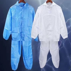 Tute Antistatiche Protettive Contro la Polvere Utilizzate in Fabbriche Alimentari, Elettroniche e Industrie Generiche - <span class=keywords><strong>Abbigliamento</strong></span> <span class=keywords><strong>da</strong></span> <span class=keywords><strong>Lavoro</strong></span> Antistatico - Product Image 6