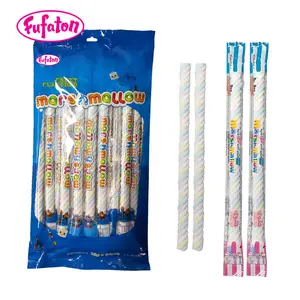 Al gusto di frutta colorful lungo twist marshmallow caramella