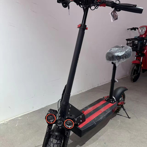 Nouveauté : Trottinette longue portée pour adultes, 10 pouces, bleue, avec moteur 350W, V10, 25 km/h, GPS, pliable - Product Image 1