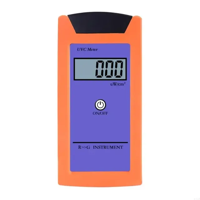 UVC Light Meter 0-1999W/cm High Accuracy (1 UW/cm) Reptile UV Index Meter 220-280NM UV Radiation Handheld Measurement