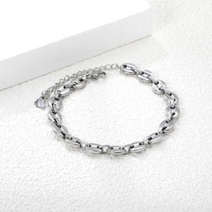 Pulsera de Acero Inoxidable con Diseño de Nariz de Cerdo, Unisex, Cadena Geométrica, Joyería de Moda, Estilo Hip Hop, para Hombres y Mujeres - Product Image 2