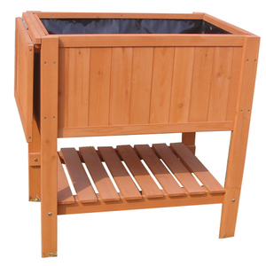 Lit de jardin surélevé, boîte de jardin surélevée en <span class=keywords><strong>bois</strong></span> avec onglets de connexion en W pliables, pour légumes, fleurs, herbes, grande étagère de rangement - Product Image 2