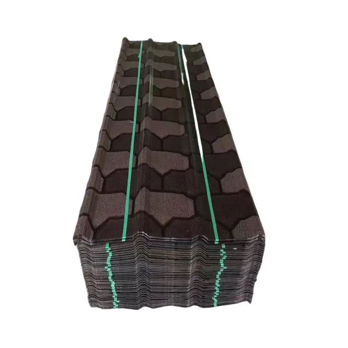Wellblech-Dachbau Preis China Herstellung T-Formen-Feichen Stahlplatte farbiges beschichtetes Lichtbogendachbau