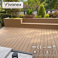 Revêtement de sol en vinyle WPC de haute qualité, facile à installer, modulaire pour balcon, avec accessoires