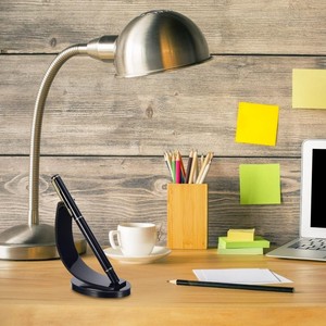 Expositor de Escritorio Multifuncional de Acrílico Moderno Personalizado de Fábrica, Soporte para Bolígrafos con <span class=keywords><strong>2</strong></span> Estantes y Laminado Brillante para Oficinas - Product Image 4