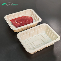Conteneur d'emballage alimentaire jetable en plastique PP de qualité alimentaire de 1000 ml, scellable, pour viande, pour supermarché