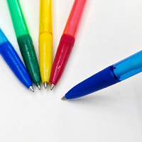 Crayon mécanique transparent multicolore avec gomme intégrée pour l'école et le bureau