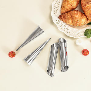 Molde de tubo danés de acero inoxidable grande y plano al por mayor, con tornillo cilíndrico, para hornear y decorar pasteles DIY - Product Image 3