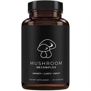 Supply 10-Count Natural <strong>Mushroom</strong> Complex <strong>Capsules</strong> Adult Supplement Not for Pregnant Women - Product Image 1