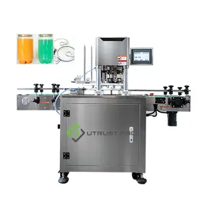 Full Automatic plastic PET beverage bottle tin canning jar beer can pop can sealer seamer can sealing machine