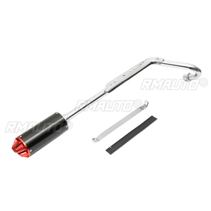 Sistema de tubo de escape para motocicleta CNC, silenciador Universal para HONDA XR50 CRF50 para Yamaha para Suzuki 110cc 125cc 140cc Pit Dirt Bike - Product Image 1