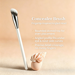 Brocha Profesional Angulada para Maquillaje <span class=keywords><strong>de</strong></span> Ojos, Brocha Pequeña para Base <span class=keywords><strong>de</strong></span> Maquillaje, Brochas <span class=keywords><strong>de</strong></span> Precisión para Difuminar en el Rostro - Product Image 2