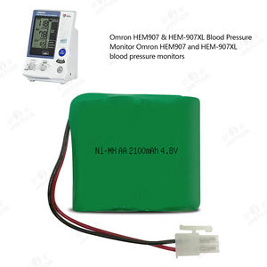 Batería recargable Nimh de hidruro metálico de níquel 4,8 AA 2100mAh para monitor de presión arterial <span class=keywords><strong>Omron</strong></span> HEM907 y - Product Image 3