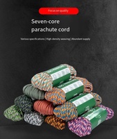 Bracelet de survie en corde EdcX Yueda Paracord 550 Type III 4 mm 7 brins 31 m 100 % nylon résistant à la déchirure 250 kg |   Fabriqué en Chine