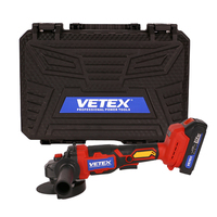 Meuleuse d'angle sans fil 21V 2000mAh à batterie Li-ion avec moteur brushless 1000W et 12 disques – Modèle Profit Type