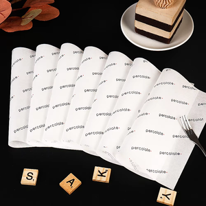 Custom Disposable Oil-Proof Packaging Wrapping Food Grade Sandwich Burger Wax Paper Baking Paper Sheets Customizable