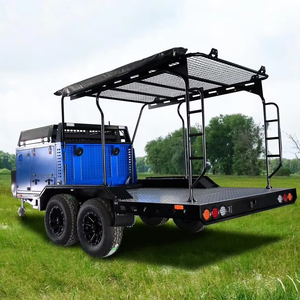 <span class=keywords><strong>Camper</strong></span> Pop-Up para Camioneta con Plataforma Plana, para Ford Ranger, Tacoma, Jeep Gladiator, Construcción de Fibra de Vidrio, Tanque de <span class=keywords><strong>Agua</strong></span> Dulce de <span class=keywords><strong>100L</strong></span>, para 2-3 Personas - Product Image 2