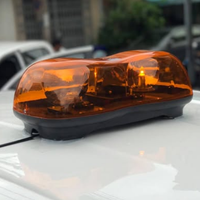 Nueva bombilla halógena ámbar de alta visibilidad Mini Barra de luces giratoria para señalización de rescate de vehículos de emergencia