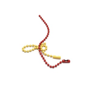 Cadena de cuentas de 11.5cm y 2.4mm, cordón metálico pintado para llavero con cierre para accesorios DIY - Product Image 3