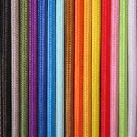 Antique Électrique Recouvert de Tissu Cordon Vintage Tissu Tresse câble de Lampe Rétro textile Pendentif lampe Fil 2*0.75MM