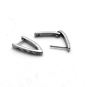 Pendientes yunnique geométricos de acero de titanio, joyería de moda unisex, poste para la oreja de acero inoxidable 316 para hombres y mujeres - Product Image 3