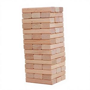 Bloques de Construcción de Madera Coloridos Educativos para Niños, Piedras Apilables, Juguetes con Temática de Animales y Naturaleza, Unisex - Product Image 1