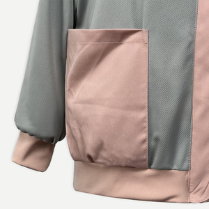 Chaqueta de Trabajo Médica de Manga Larga y Tejido Grueso, Cuello Alto, Uniforme de Enfermera de Color Sólido con Bolsillos - Product Image 3