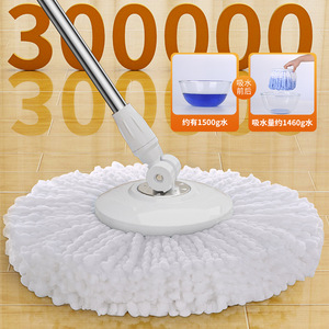 Dropshipping Shopify Lazy Household Large Roller Dual Drive Spin <b>Mop</b> Hands Free Wash Replaceable Head Rotating Cleaner - Product Image 3